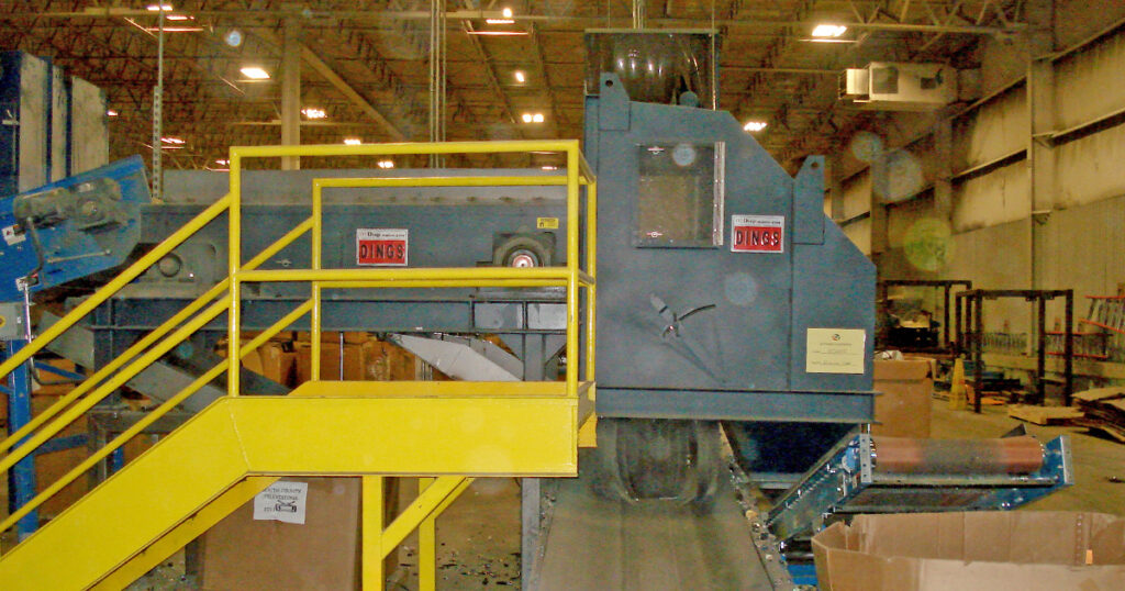 Eddy Current Separator Installed in Electronics Recycling Plant